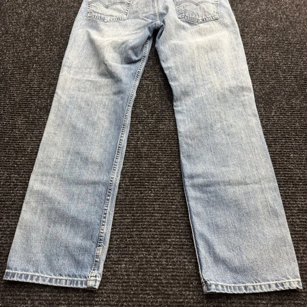 Levis 514 Straight Leg Jeans Light Wash Blue Denim Mens 32x32